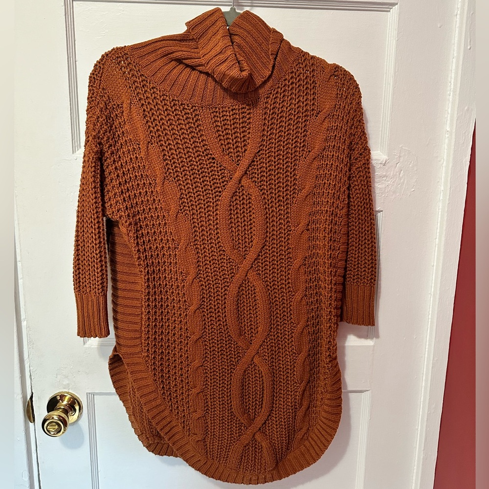 Express 3/4 Sleeve Cowl Neck Sweater